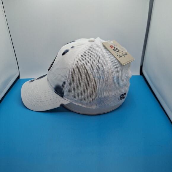 Boston Bruins Tie Dye Trucker Snapback Leather Patch Hat Cap NHL The Game - Picture 3 of 7